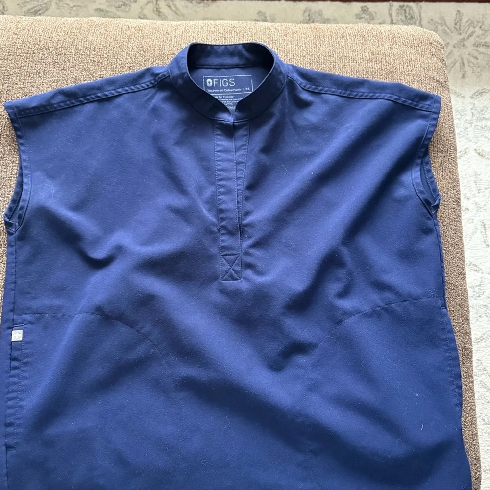 Figs Navy Blue Rafaela Scrub Top